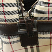 Burberry Beige Burberry Check 2way Duffel Handbag