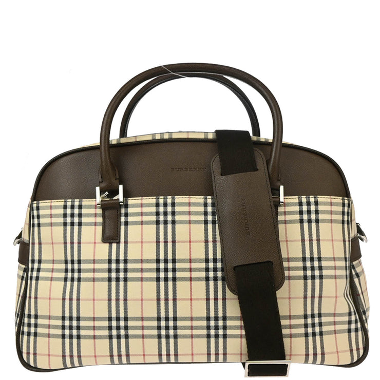 Burberry Beige Burberry Check 2way Shoulder Handbag