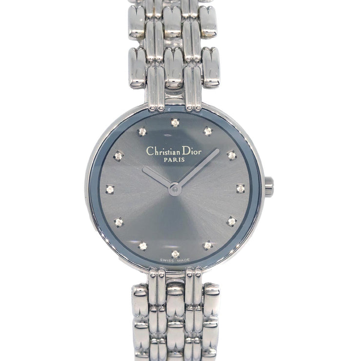 Christian Dior D44-120 Bagheera Quartz Watch SS Diamond