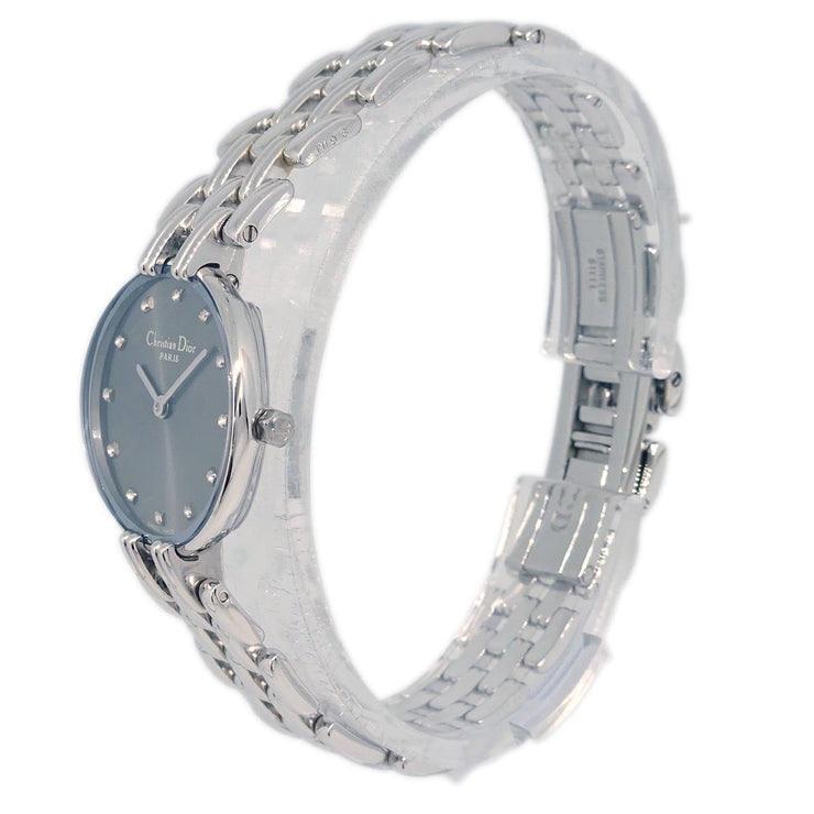 Christian Dior D44-120 Bagheera Quartz Watch SS Diamond