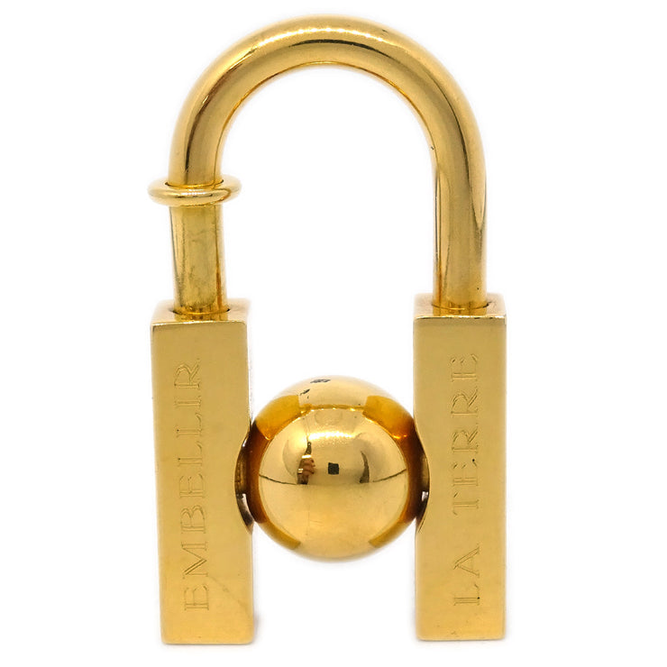 Hermes 2001 Earth Cadena Padlock Gold Small Good