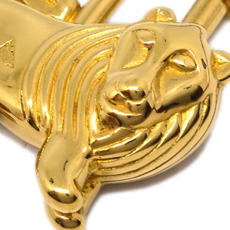 Hermes I'Afrique Lion 1997 Cadena Gold Small Good