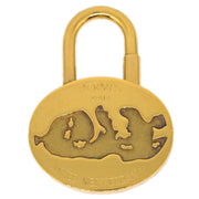 Hermes 2003 Annee Mediterranee Cadena Padlock Gold Small Good