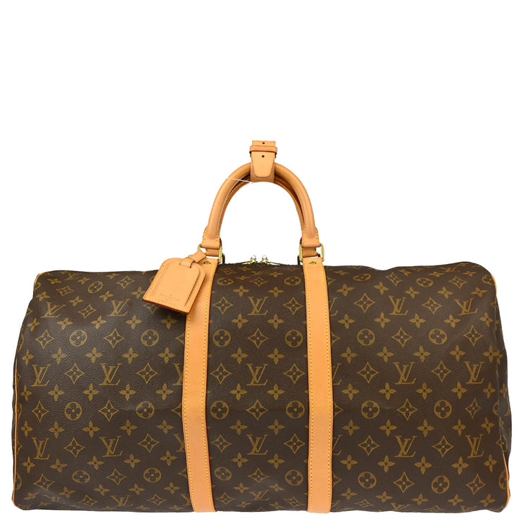 Louis Vuitton Monogram Keepall 55 Travel Duffle Handbag M41424