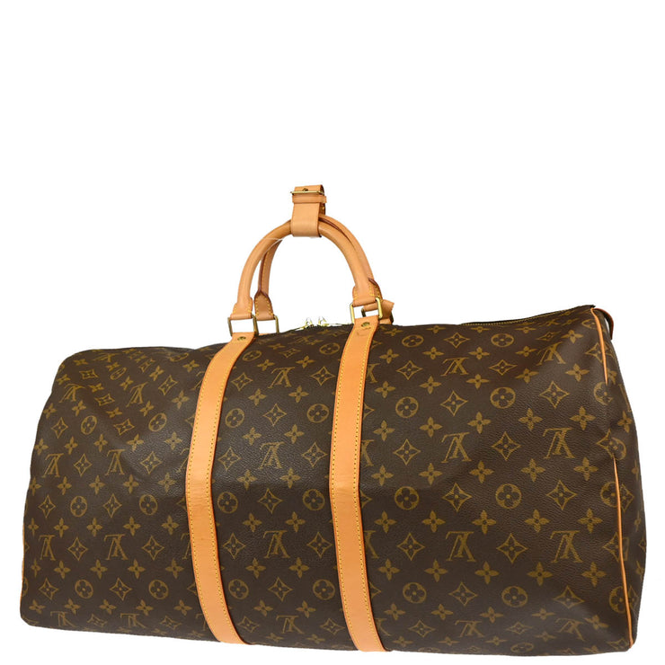 Louis Vuitton Monogram Keepall 55 Travel Duffle Handbag M41424