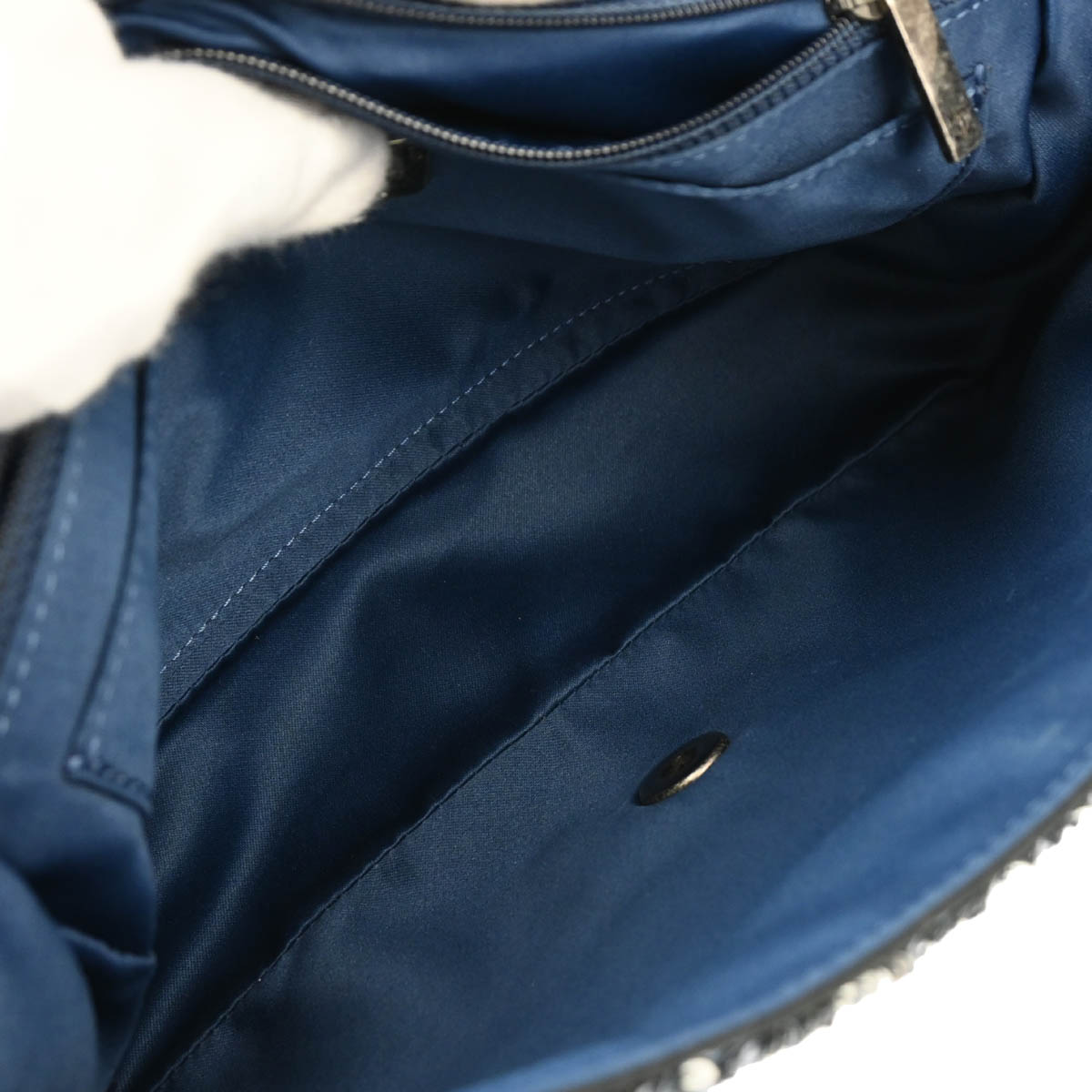 Chanel 2017 Blue Sequins Coco Cuba Flap Double Chain Shoulder Bag