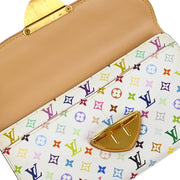 Louis Vuitton 2008 White Multicolor Portefeuille Eugenie Wallet M60053