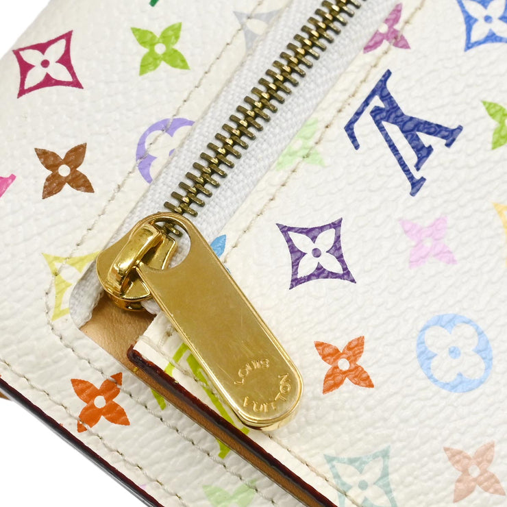 Louis Vuitton 2008 White Multicolor Portefeuille Eugenie Wallet M60053