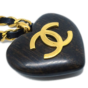 Chanel Wooden Heart Chain Necklace 26