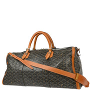 Goyard Black Croisiere 55 Duffle 2way Shoulder Handbag