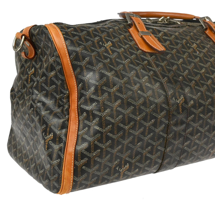 Goyard Black Croisiere 55 Duffle 2way Shoulder Handbag