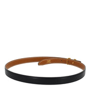 Hermes Black Box Calf Constance Reversible Belt #75 Small Good