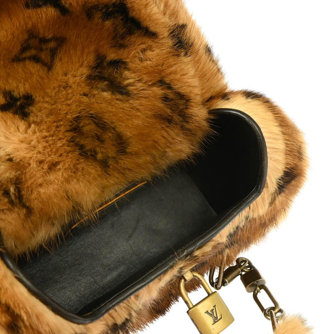herlipto Crystal Faux Fur Mini Bag レディース