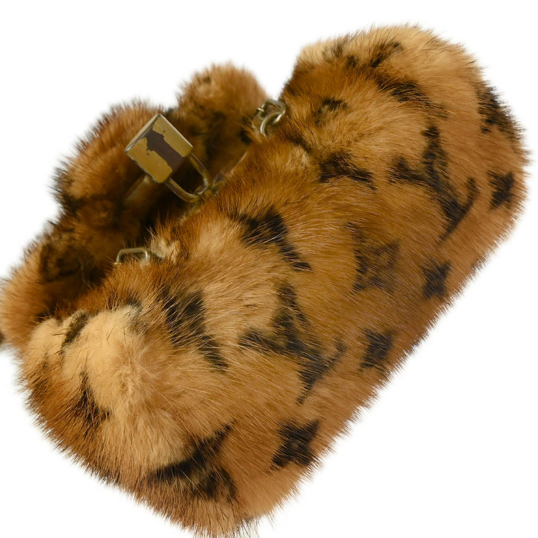 herlipto Crystal Faux Fur Mini Bag レディース