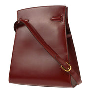 Hermes 1998 Rouge H Box Calf Kelly Sport PM Shoulder Bag