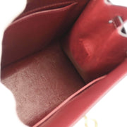 Hermes 1998 Rouge H Box Calf Kelly Sport PM Shoulder Bag