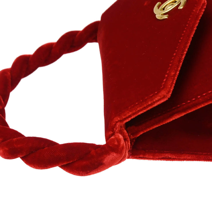 Chanel * 1996-1997 Red Velvet Handbag