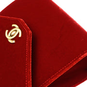 Chanel * Red Velvet Handbag