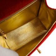 Chanel * 1996-1997 Red Velvet Handbag