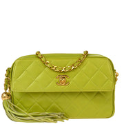 Chanel 1994-1996 Light Green Lambskin Camera Bag Mini