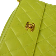 Chanel 1994-1996 Light Green Lambskin Camera Bag Mini