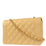 Chanel 1994-1996 Beige Caviar Medium Diana Shoulder Bag