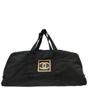 Chanel 2001-2003 Black Nylon Sport Line Duffle Gym Bag