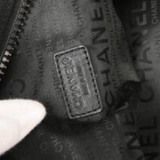 Chanel 2001-2003 Black Nylon Sport Line Duffle Gym Bag