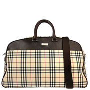 Burberry Beige Burberry Check 2way Duffle Handbag