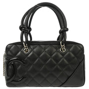 Chanel Black 2006-2008 Calfskin Cambon Ligne Handbag