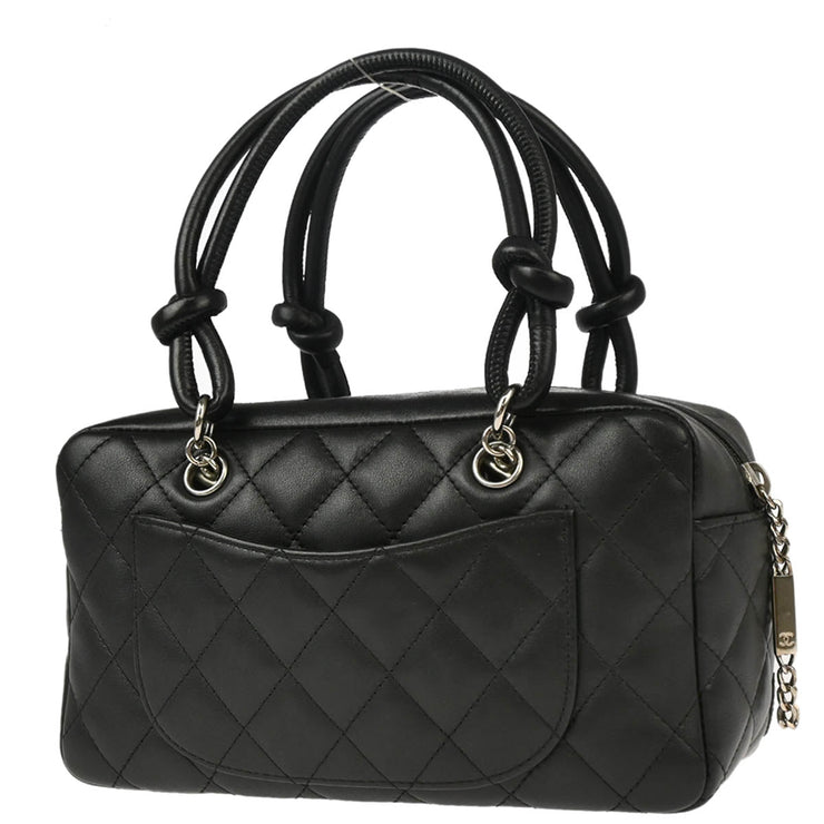 Chanel Black 2006-2008 Calfskin Cambon Ligne Handbag