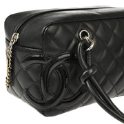 Chanel Black 2006-2008 Calfskin Cambon Ligne Handbag