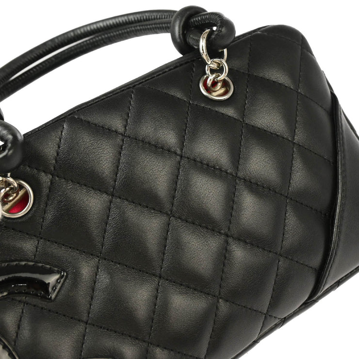 Chanel Black 2006-2008 Calfskin Cambon Ligne Handbag