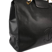 Chanel Black Caviar Supermodel Shoulder Bag