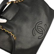 Chanel 1994-1996 Black Caviar Supermodel Shoulder Bag