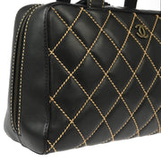 Chanel Black Calfskin Wild Stitch Handbag