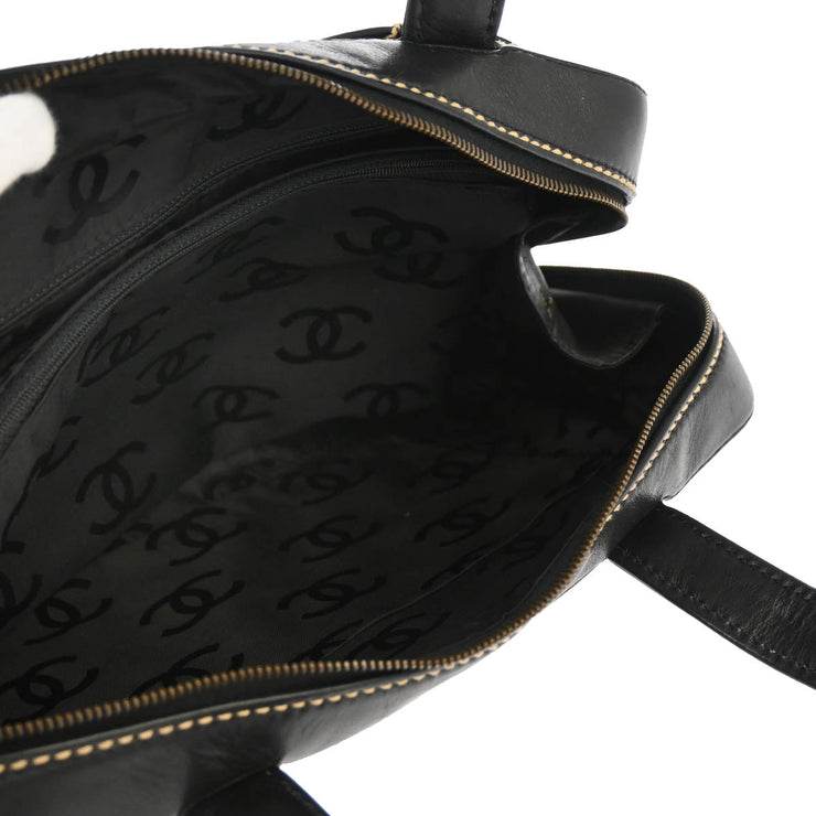 Chanel Black Calfskin Wild Stitch Handbag