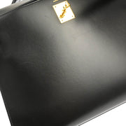 Hermes Black Box Calf Kelly 32 Sellier 2way Shoulder Handbag