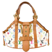 Louis Vuitton 2004 White Monogram Multicolor Theda GM Handbag M92347