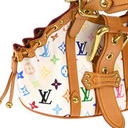 Louis Vuitton 2004 White Monogram Multicolor Theda GM Handbag M92347