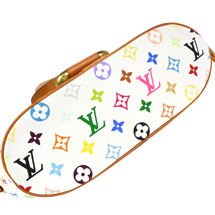 Louis Vuitton 2004 White Monogram Multicolor Theda GM Handbag M92347