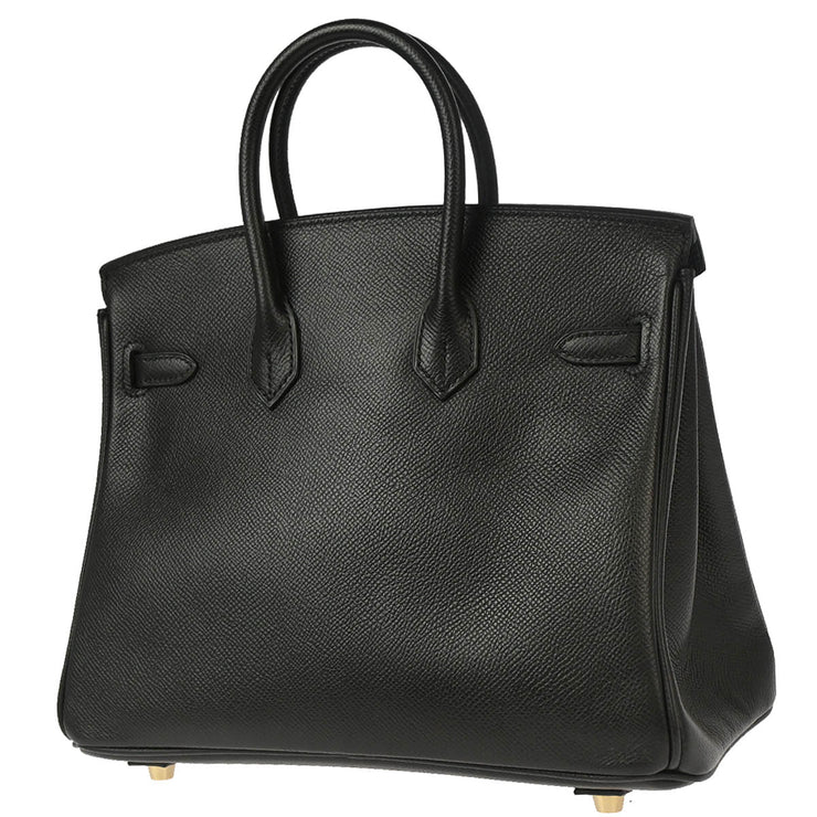 Hermes 2009 Black Epsom Birkin 25 Handbag