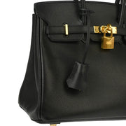 Hermes 2009 Black Epsom Birkin 25 Handbag