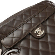 Chanel Brown Calfskin Cambon Ligne Shoulder Bag