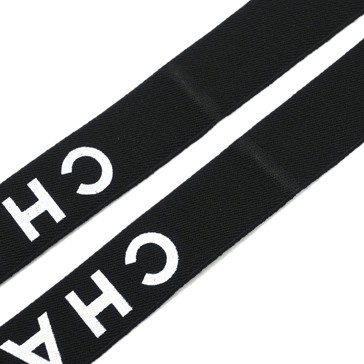 Chanel Suspenders Black Small Good