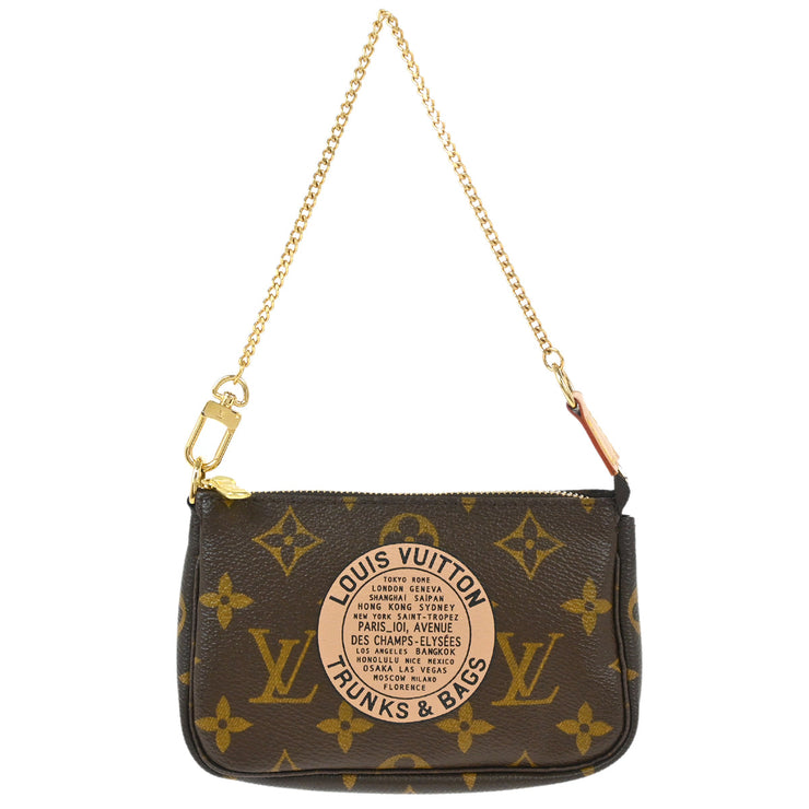 Louis Vuitton 2007 Monogram Mini Pochette Accessoires Handbag M60153