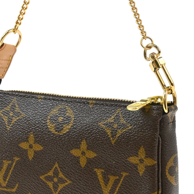 Louis Vuitton 2007 Monogram Mini Pochette Accessoires Handbag M60153