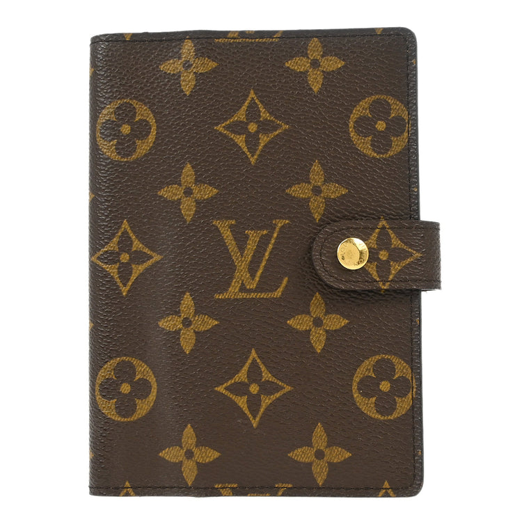 Louis Vuitton 2002 Monogram Agenda PM Note Book Cover R20005 Small Good