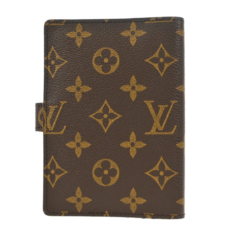 Louis Vuitton 2002 Monogram Agenda PM Note Book Cover R20005 Small Good