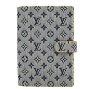 Louis Vuitton 2000 Blue Monogram Mini Agenda PM Note Book Cover R20905 Small Good